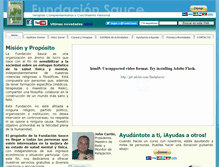 Tablet Screenshot of fundacionsauce.org